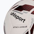 М'яч футбольний uhlsport Attack Addglue white/black/fluo red розмір 4 3