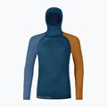 Чоловіча термоактивна кофта ORTOVOX 120 Comp Light Hoody petrol blue