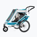 Причіп велосипедний двомісний Qeridoo Speedkid2 блакитний Q-SK2-21-P 10