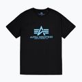 Футболка поло чоловіча Alpha Industries Basic black/blue 5