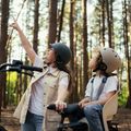 Велосипедне сидіння Urban Iki U-me бежево-чорне 7