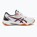 Кросівки волейбольні чоловічі ASICS Gel-Rocket 10 white/classic red 2