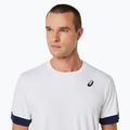 Футболка тенісна чоловіча ASICS Court SS Top brilliant white/midnight 4