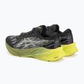 Чоловічі бігові кросівки ASICS Novablast 3 чорні/зелені з сухим листям 3