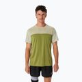 Футболка для бігу чоловіча ASICS Race Top performance dried leaf green/cactus