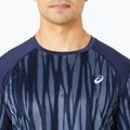 Футболка для бігу чоловіча ASICS Road All Over Print Top blue expanse/midnight 4