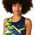 Топ для бігу жіночий ASICS Light Graphic Tank french blue/safety yellow 4