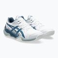 Кросівки для гандболу дитячі ASICS Gel-Powerbreak GS white/vintage indigo 10