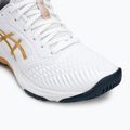 Кросівки жіночі ASICS Netburner Ballistic FF 3 white/pure gold 7