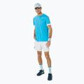 Футболка тенісна чоловіча ASICS Court SS Top digital aqua/brilliant white 2