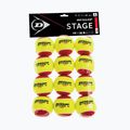 Тенісні м'ячі дитячі Dunlop Stage 3 12 шт. червоно-жовті 601344
