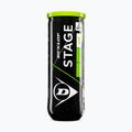 М'ячі тенісні Dunlop Stage 1 3 pack green 2