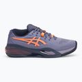 Чоловічі тенісні кросівки ASICS Gel-Resolution X Clay сірувато-фіолетові/нова помаранчеві 2