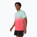 Футболка для бігу чоловіча ASICS Seamless performance coral reef/oasis green 4