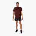 Футболка для бігу чоловіча ASICS Core dark red planet 2