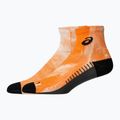 Шкарпетки ASICS Performance Run Quarter brilliant white/orange glow 2