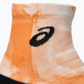 Шкарпетки ASICS Performance Run Quarter brilliant white/orange glow 3