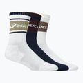 Шкарпетки ASICS Logo Crew 3 пари  midnight/dark red planet/lemongrass