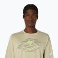 Лонгслів для бігу чоловічий ASICS Fujitrail Logo LS khaki 5