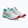 Кросівки волейбольні жіночі ASICS Netburner Ballistic FF 4 white/sea glass 3