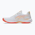 Кросівки волейбольні жіночі ASICS Netburner Ballistic FF 4 white/vivid coral 2