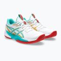 Кросівки волейбольні жіночі ASICS Powerbreak FF white/sea glass 10