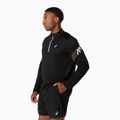 Чоловіча бігова лонгслівка Asics Icon LS 1/2 Zip performance black/cream 4