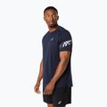 Чоловіча бігова футболка ASICS Icon SS midnight/cream 4