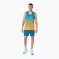Футболка для бігу чоловіча ASICS Road Fade Singlet aegean blue/yamabuki 2