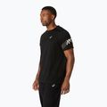 Чоловіча бігова футболка ASICS Icon SS performance black/cream 4