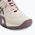 Кросівки тенісні жіночі ASICS Gel-Resolution X Clay soft oat/dark aubergine 7