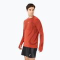 Лонгслів для бігу чоловічий ASICS Road Seamless Top singed red 3