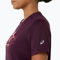 Футболка для бігу жіноча Asics Fujitrail Logo Ss Top Dark Aubergine 7