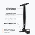 Lezyne Macro HV Floor Drive ABS 100psi плоский чорний велосипедний насос 5