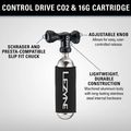 Насос велосипедний Lezyne Control Drive CO2 + 1 x cartridge 16 g gloss black 3