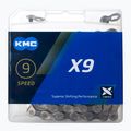 Ланцюг велосипедний KMC X9 x114 сріблясто-сірий BX09NG114