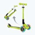 Самокат трьохколісний дитячий Globber Junior Foldable Lights lime green 5