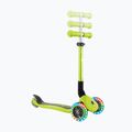 Самокат трьохколісний дитячий Globber Junior Foldable Lights lime green 7
