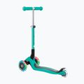 Самокат трьохколісний дитячий Globber Junior Foldable Lights dark emerald green 2