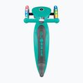Самокат трьохколісний дитячий Globber Junior Foldable Lights dark emerald green 4