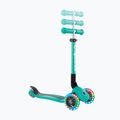 Самокат трьохколісний дитячий Globber Junior Foldable Lights dark emerald green 7