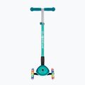 Самокат трьохколісний дитячий Globber Primo Foldable Plus Lights dark emerald green 4