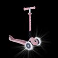Самокат трьохколісний дитячий Globber Junior Foldable Lights Eco berry 8
