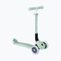 Самокат трьохколісний дитячий Globber Junior Foldable Lights Eco pistachio