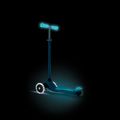 Самокат триколісний дитячий Globber Primo Plus Glow Lights petrol blue 12