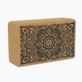 Блок для йоги  Yoga Design Lab Cork Yoga коричневий  BL-Cork-Mandala Black 7
