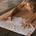 Килимок для йоги  Yoga Design Lab Cork 3,5 мм коричневий  Mandala White 7