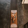 Килимок для йоги  Yoga Design Lab Cork 5,5 мм коричневий  Mandala White 6