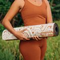 Килимок для йоги  Yoga Design Lab Cork 5,5 мм коричневий  Mandala White 9