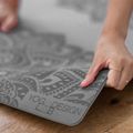 Килимок для йоги  Yoga Design Lab Flow Pure 6 мм зелений Mandala Charcoal 8